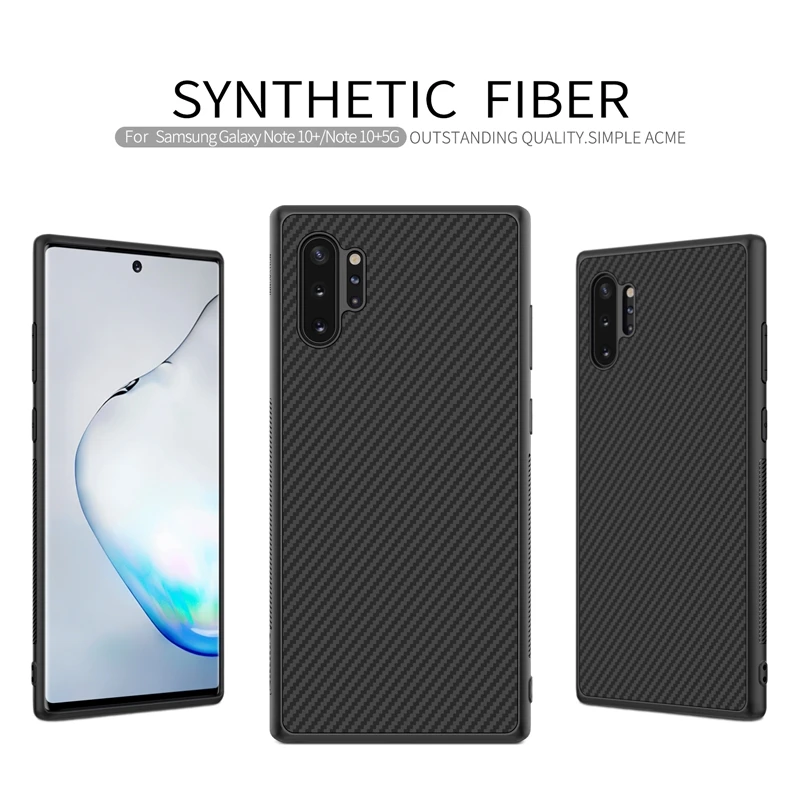 Чехол NILLKIN из синтетического волокна для Samsung Galaxy Note 10 Plus + Жесткая задняя крышка |