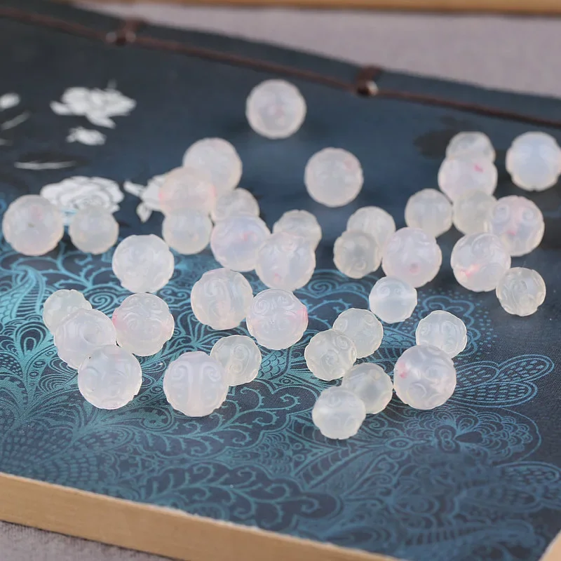 Бусины Из Натурального халцедона 10 шт.