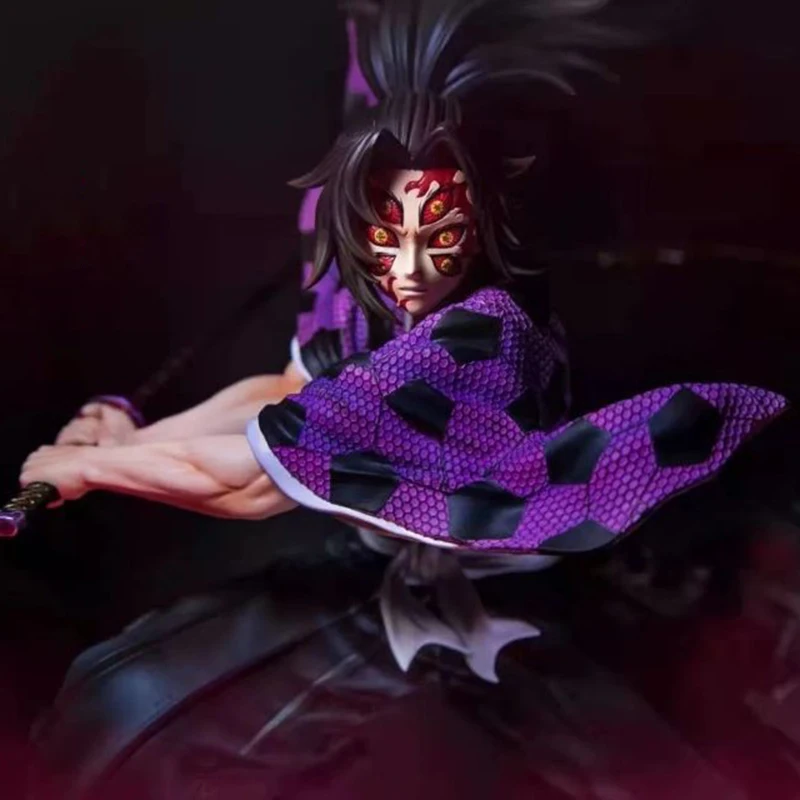 

28CM Demon Slayer Animation 12 Ghost Month Series The First Play Of The Gk Kokushibou Model Room Ornaments Toy For Children Gift