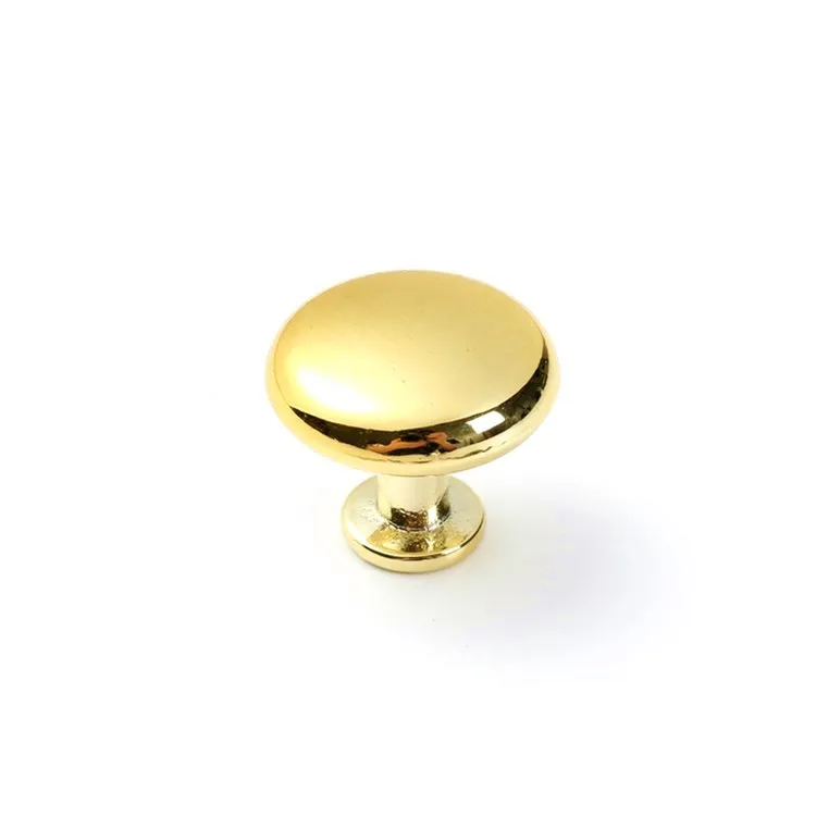 

Твердые круглые ручки с одним отверстием из алюминиевого сплава, золотые грибы, ручки для ящиков кухонного шкафа и ручки для мебели