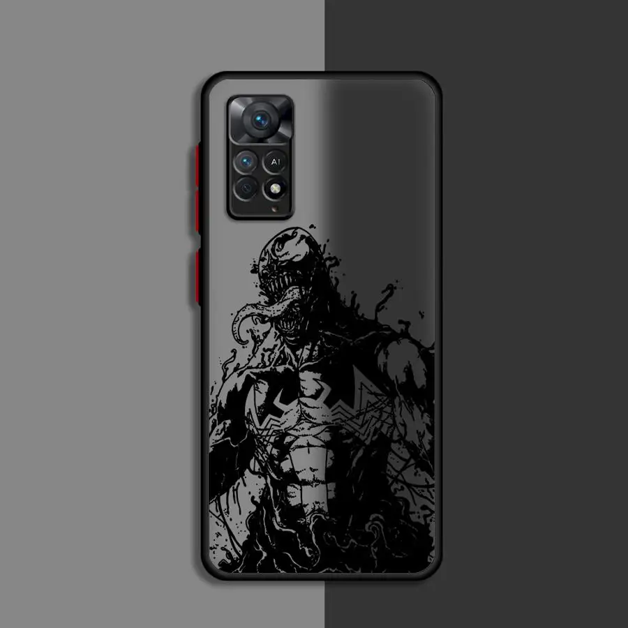 Marvel Venom Logo Phone Case for Xiaomi Redmi Note 11 Pro 5G 12S 11S 12 13 Plus 10S 10 7 8 9 Coque Cover