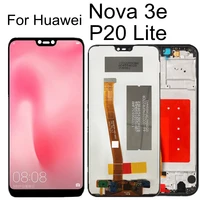 5 84 lcd with frame for huawei p20 nova 3e lite lcd display touch screen for huawei ane lx1 ane lx3 lcd