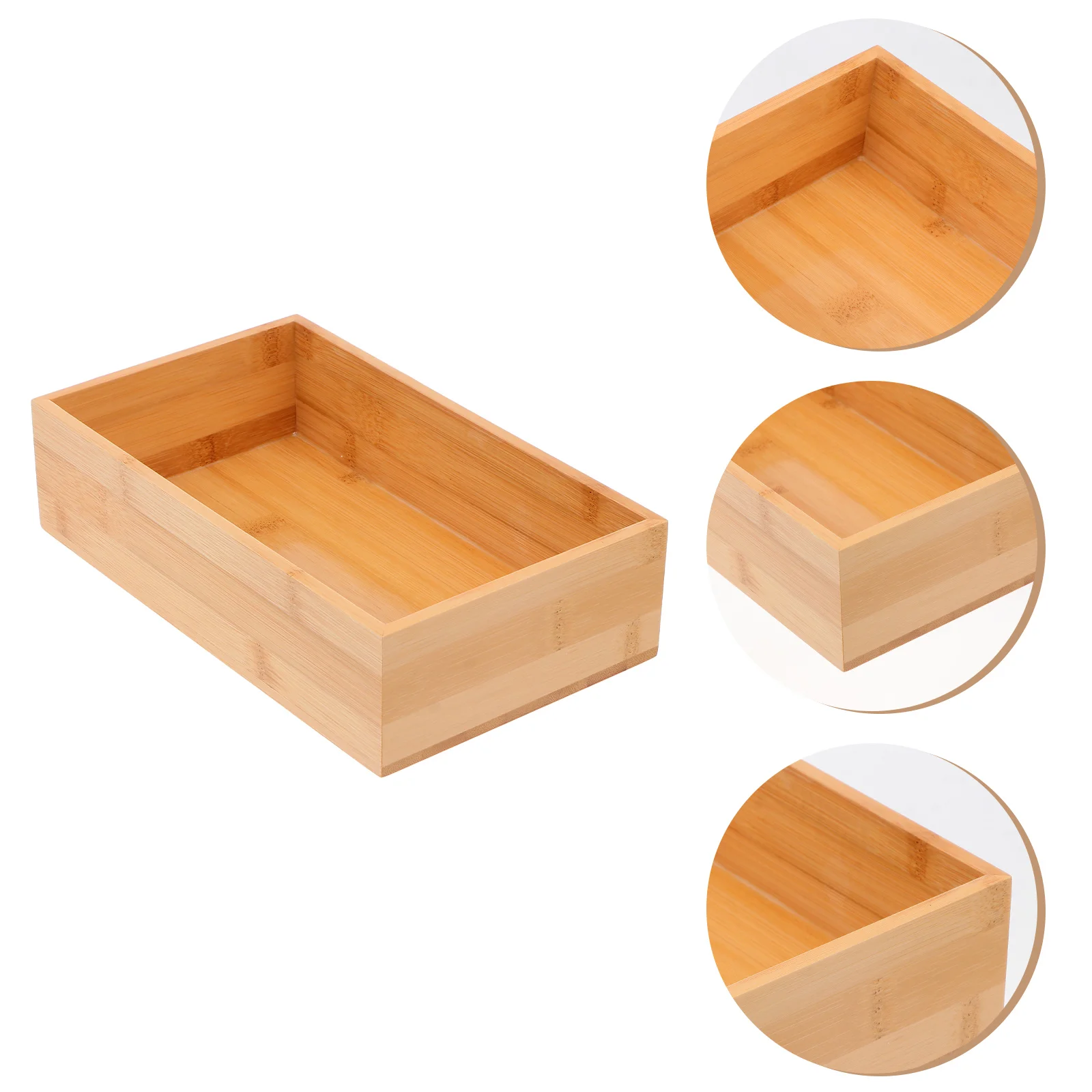 

Bamboo Storage Box Desktop Decoration Living Room Wooden Home Assistant Toilet Tank Finishing