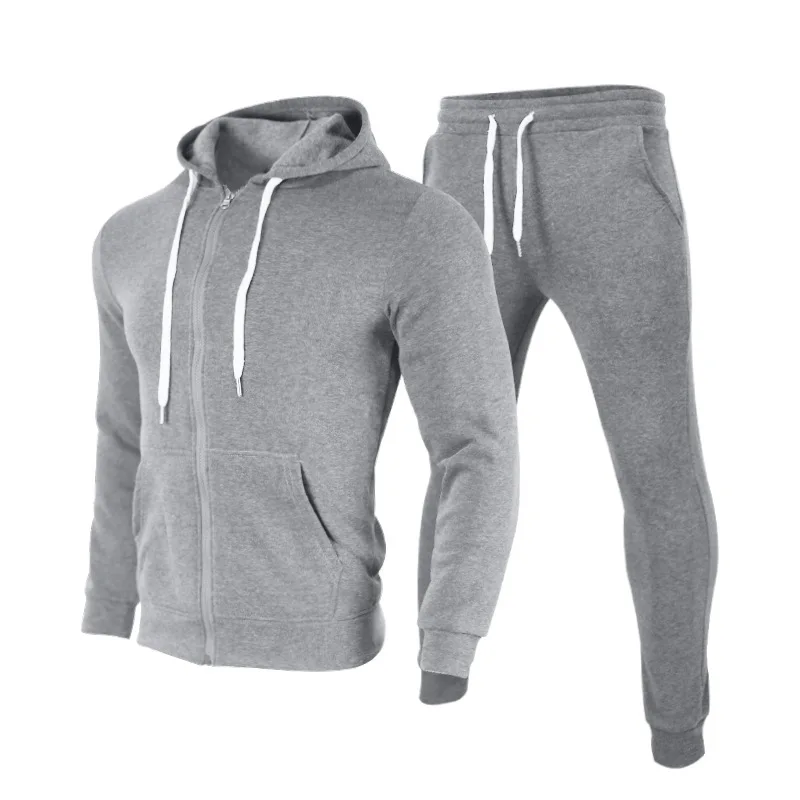 

Men's Clothes Hooded Tracksuit 2 Piece Casual Full Zip Jogging Sweatsuit Sets 2022 New Men Oversized Gym Sportswear