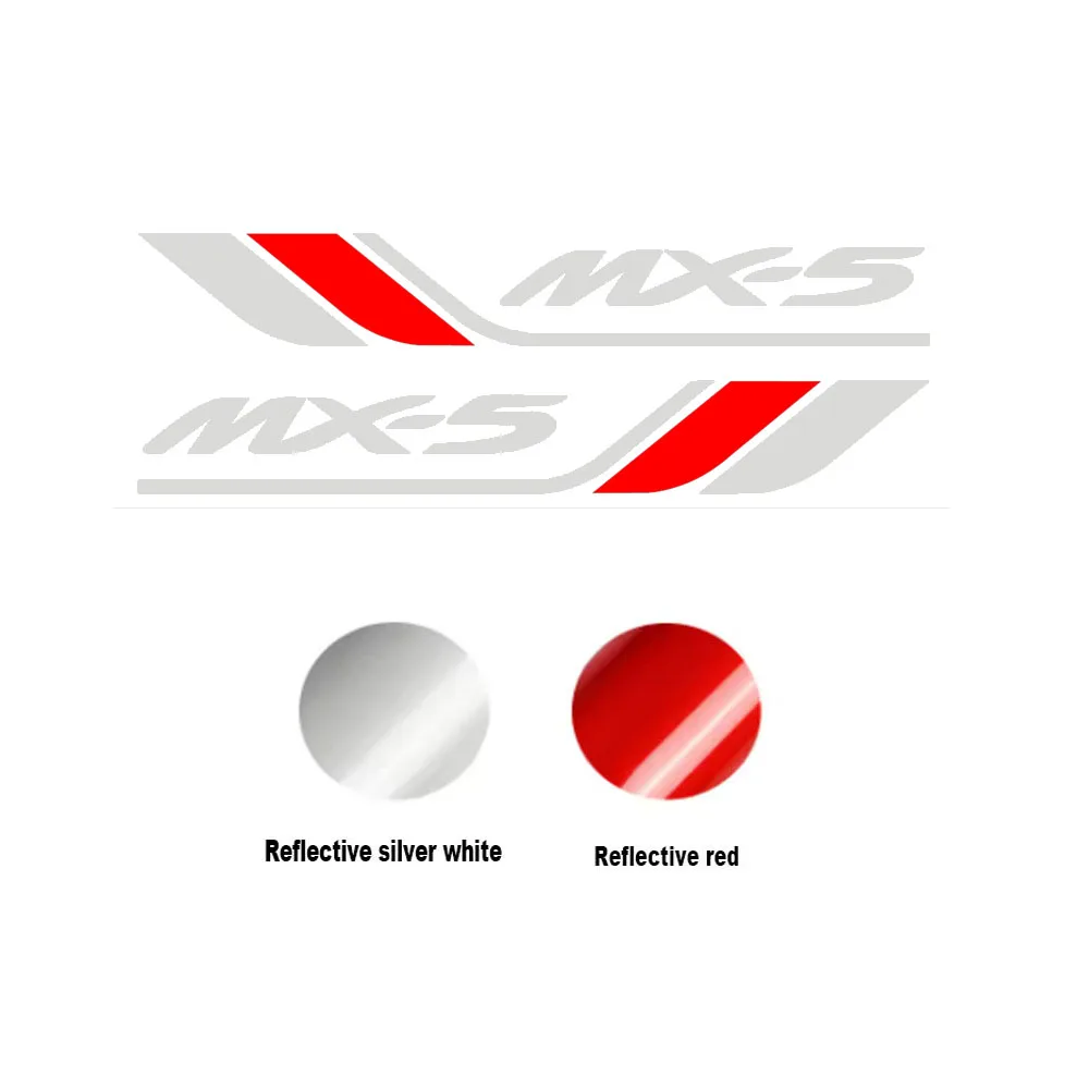 

2 шт., наклейка на зеркало заднего вида, виниловая наклейка для Mazda MX5 MX-5, украшение на порог автомобиля