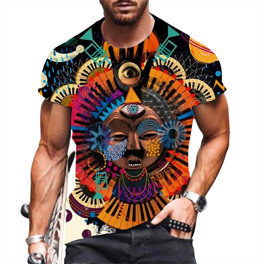 

Футболка мужская с принтом граффити, модная повседневная тенниска с коротким рукавом, майка в стиле High Street, лето