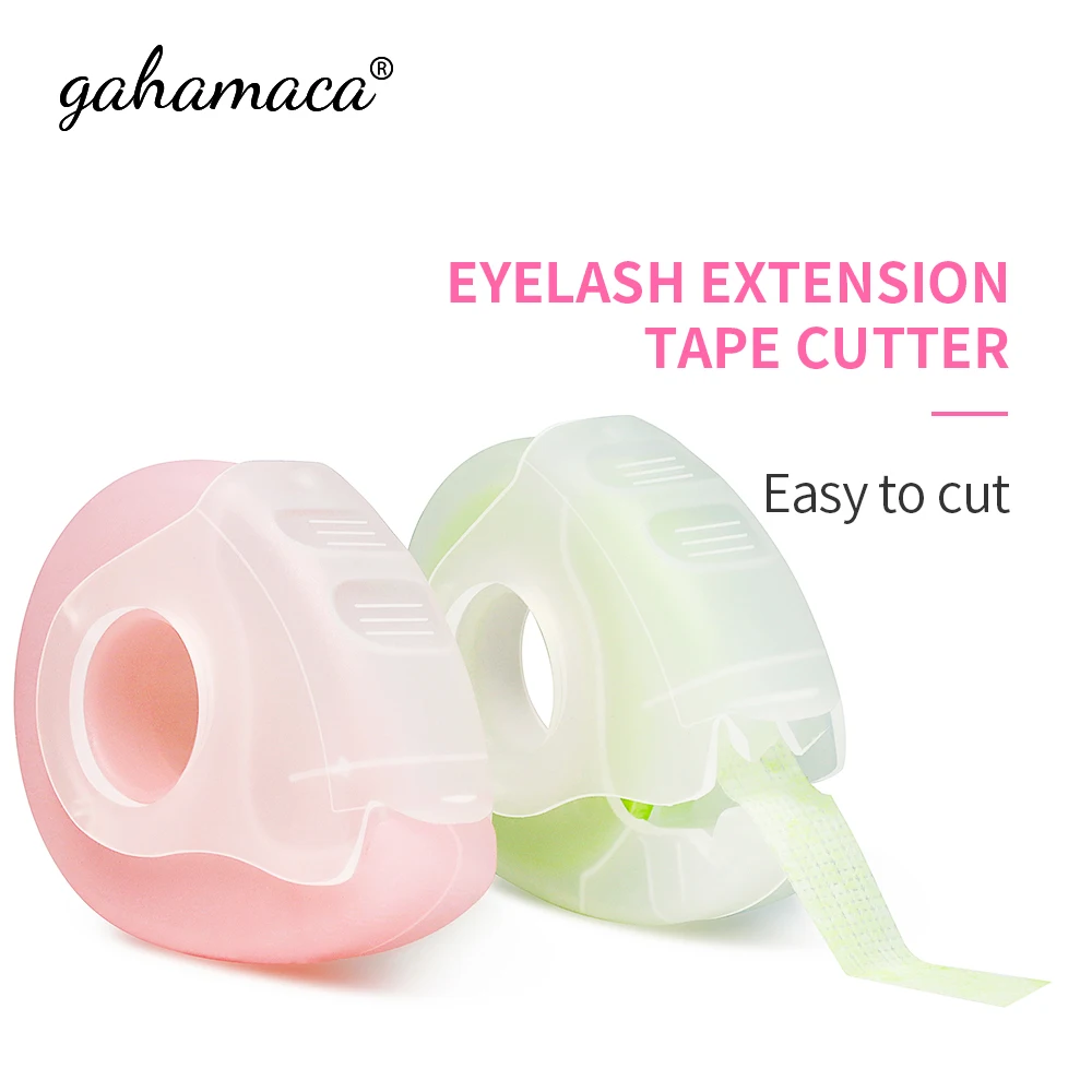 

GAHAMACA Plastic Adhesive Roller Tape Holder Eyelashes Extension Tape Dispenser Cutter Manual DIY Packing Tools Sealing