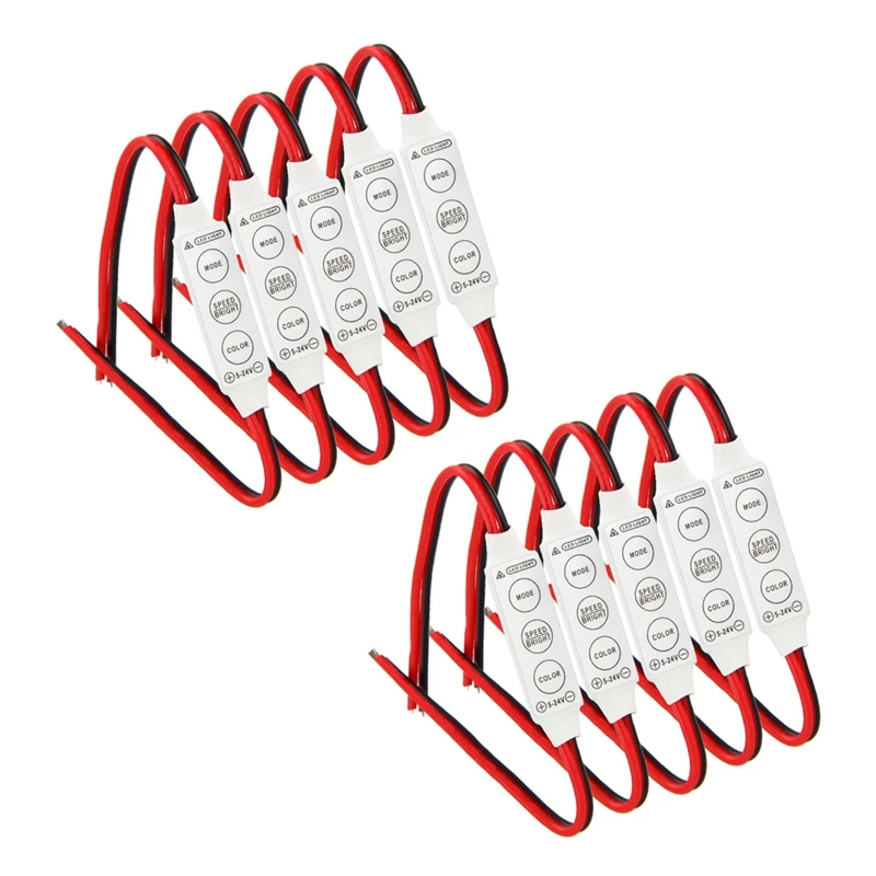 

10 X 12V Wired Control Module With Strobe Flash For Car Or Household LED Strip/Bulbs