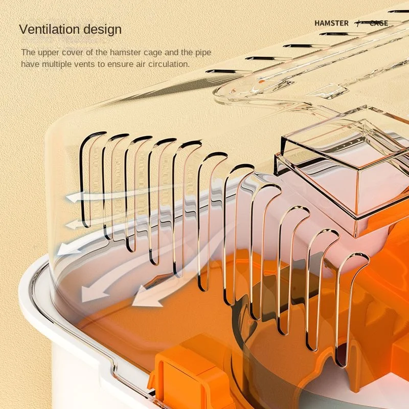 Вместительное здание хомяка: большая декоративная клетка с колесиком игрушками