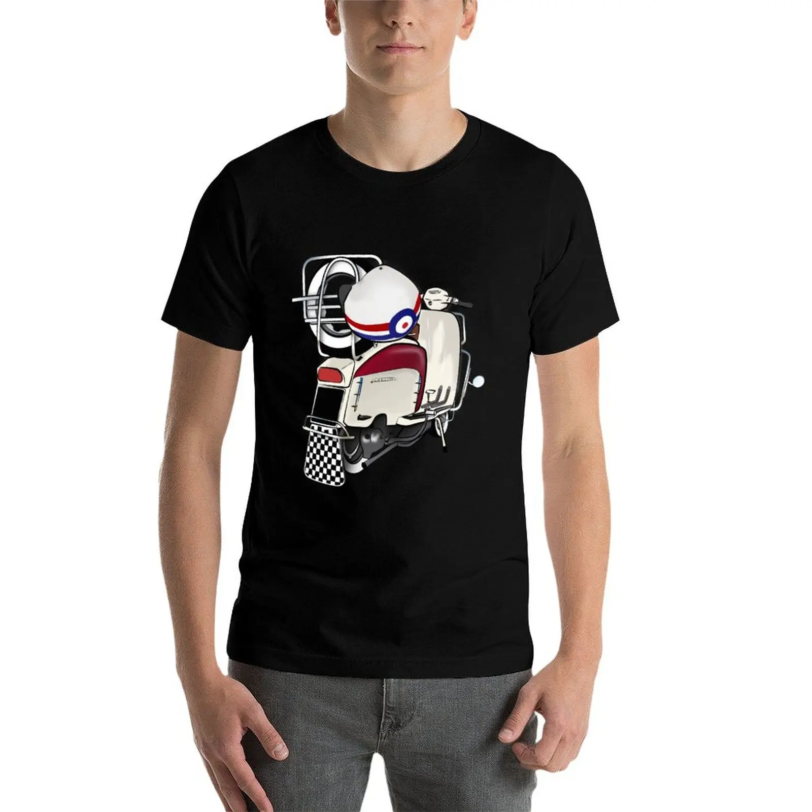 Футболка мужская с рисунком животных мод скутер модом шлем-мишень Аниме фигурки