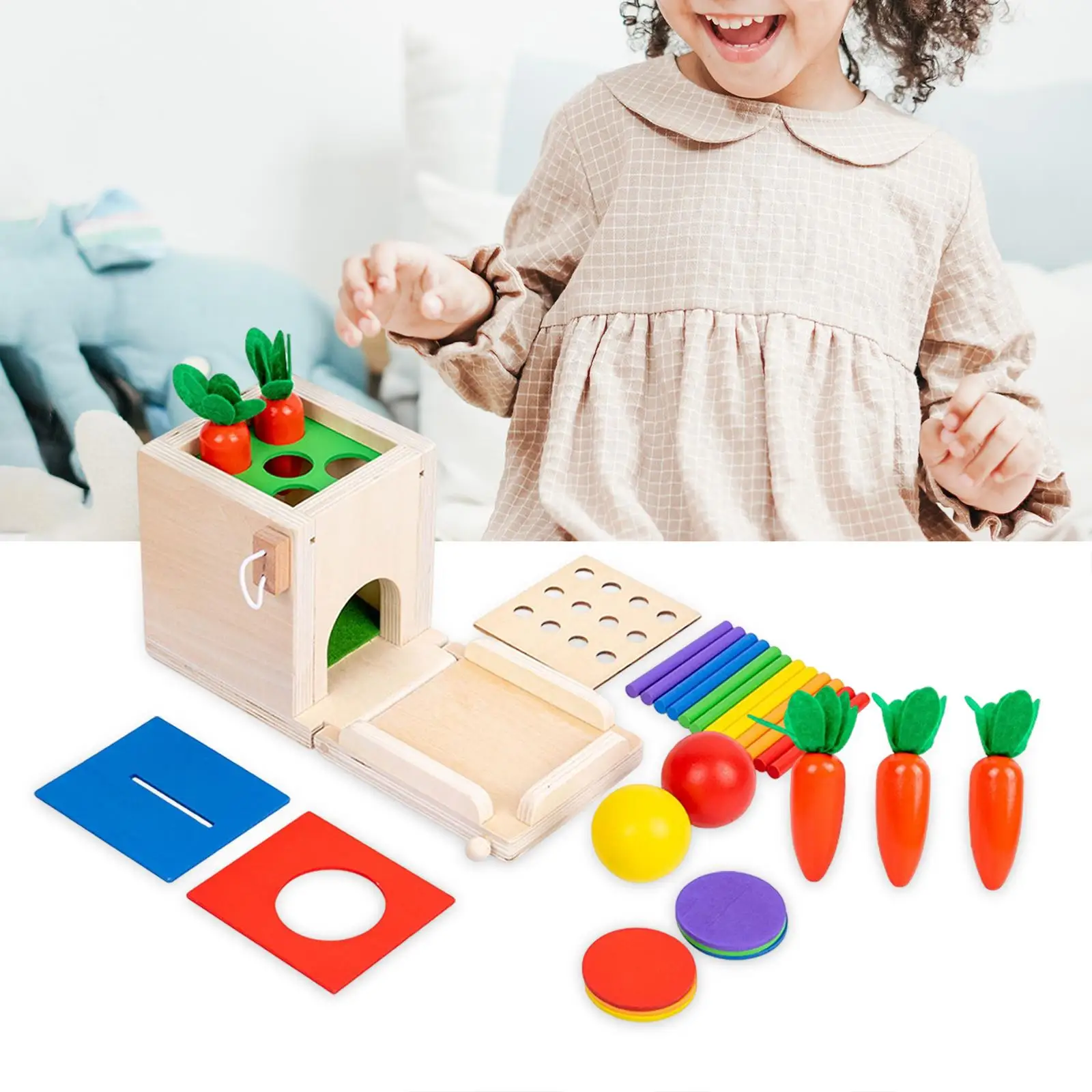 

Деревянная коробка для сортировки фотографий, подарки на день рождения