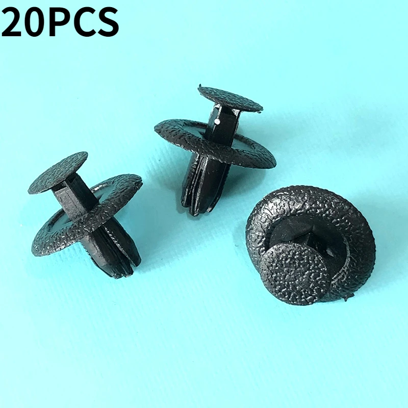 Пластиковые зажимы 6 мм для отделки, подходят для Honda и Nissan-панель, зажим для автомобильной карты, пластиковые зажимы для отделки, 10/20/30/50 шт.