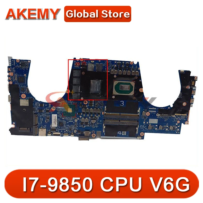 

For HP ZBOOK 15 G6 laptop motherboard XW2G DAXW2GMBEG0 With I7-9850 CPU GPU 6GB Mainboard
