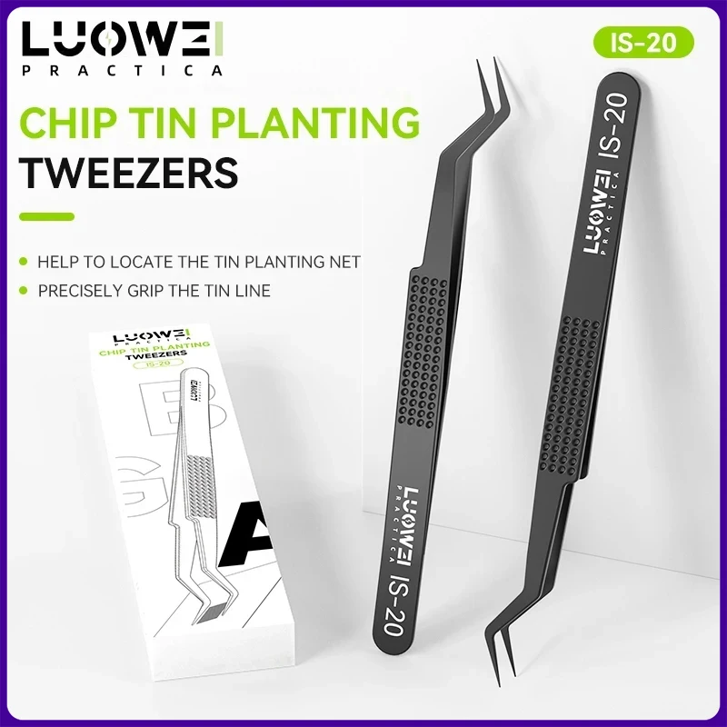 

LUOWEI IS-20 3D Пинцет Высокая точность Летающая линия супер жесткий Пинцет для пайки и микрочип IC