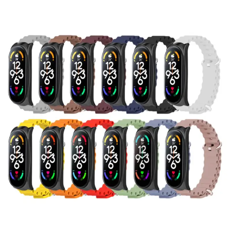 

For Xiaomi Mi Band 7 Silicone Replacement Bracelet Silicone Wrist Bands Mi Band 7 Strap Miband 7 Smart Watch Accessories