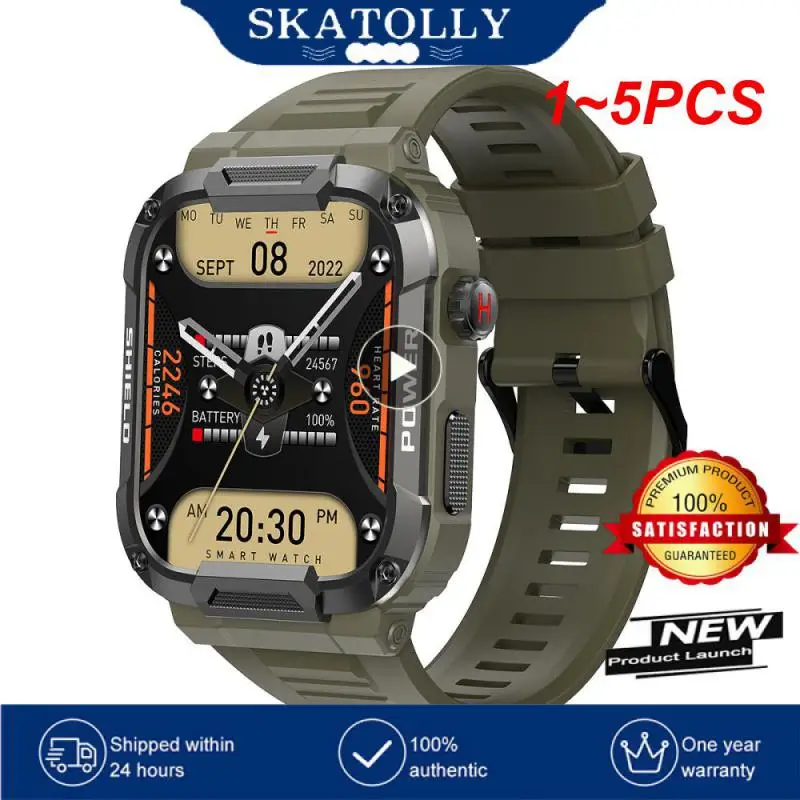 

Смарт-часы мужские водонепроницаемые, IP68, 5 АТМ, 1-5 шт.