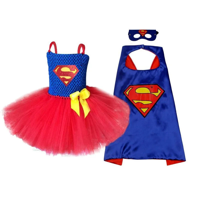 

Inspired Baby Tutu Dress Halloween Cosplay Costume Children Hero Anime Outfit Little Girls Wonder Party Role Play Dress Up Suit