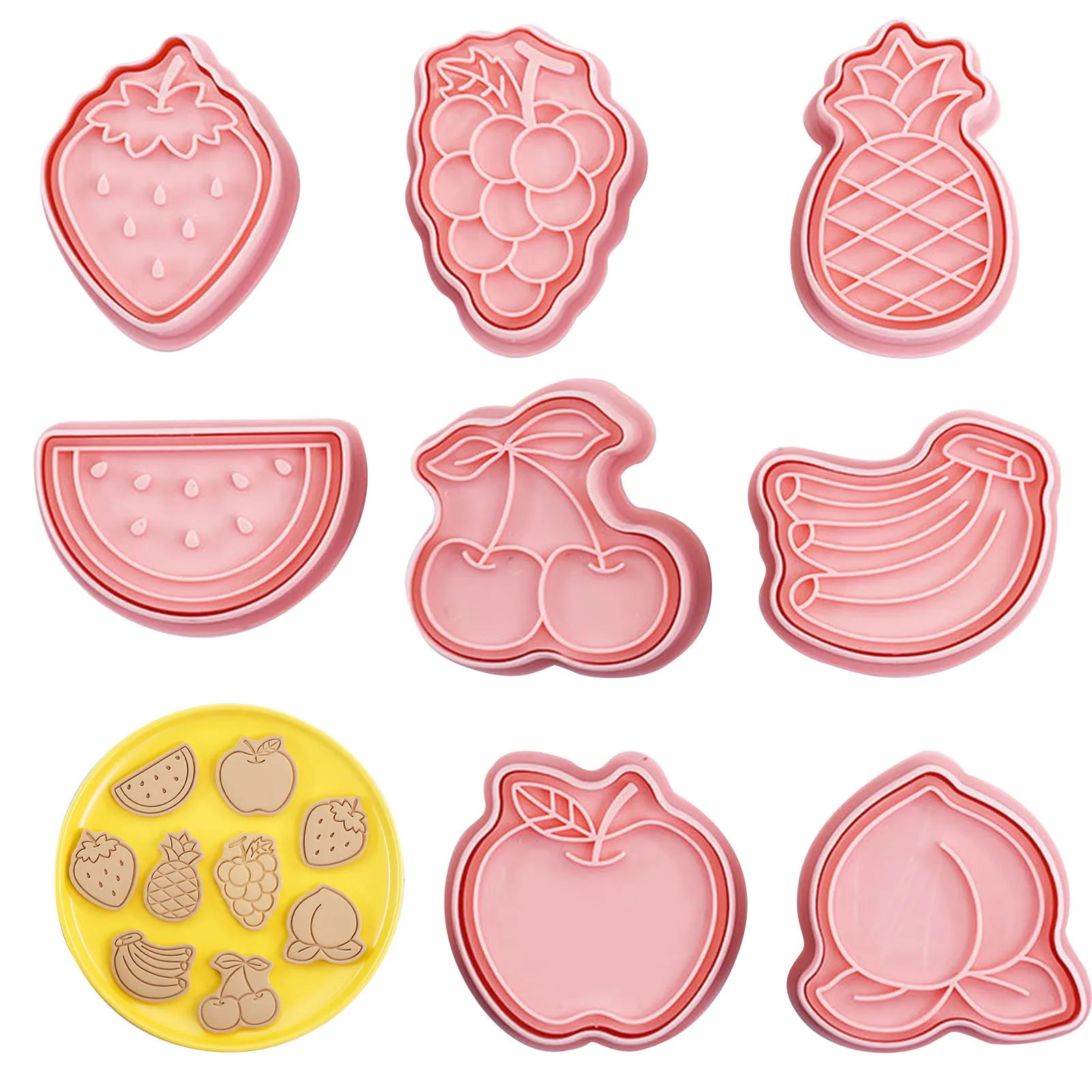 

8 шт., детский фруктовый резак для печенья