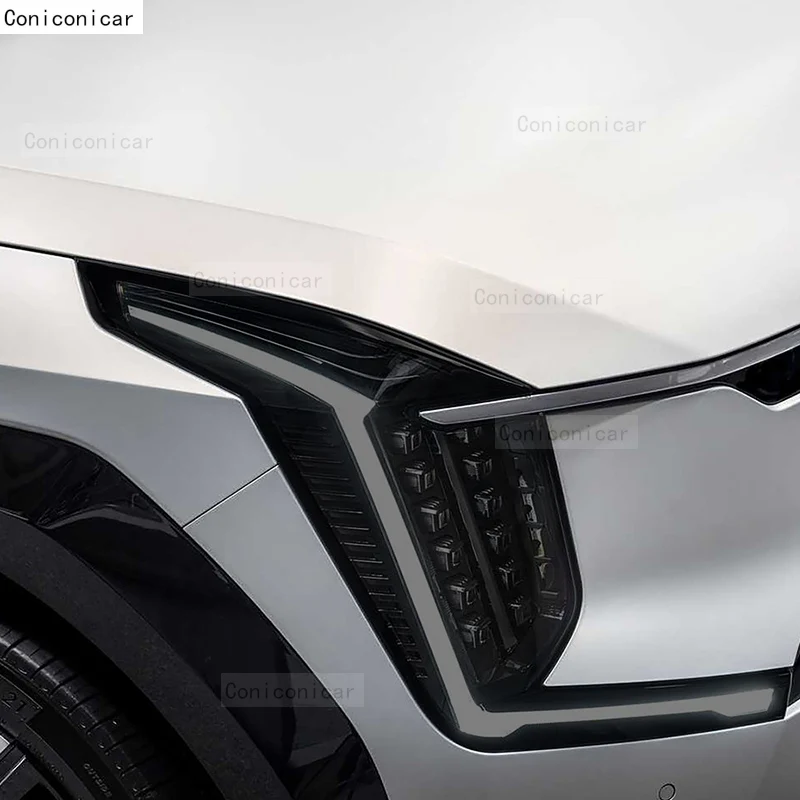 Тонировка автомобильных фар против царапин дымчато-черная защитная пленка