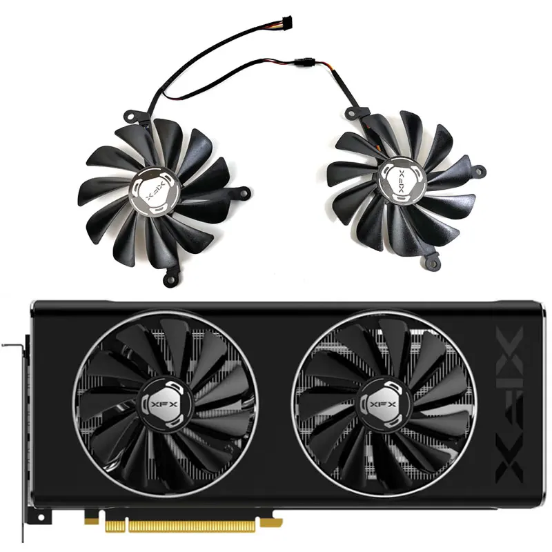 

XFX NEW 95MM CF1010U12S RX 5700 GPU Fan，For XFX Radeon RX 5700 DD Ultra、RX 5700XT THICC II Ultra Video Card Cooling Fan