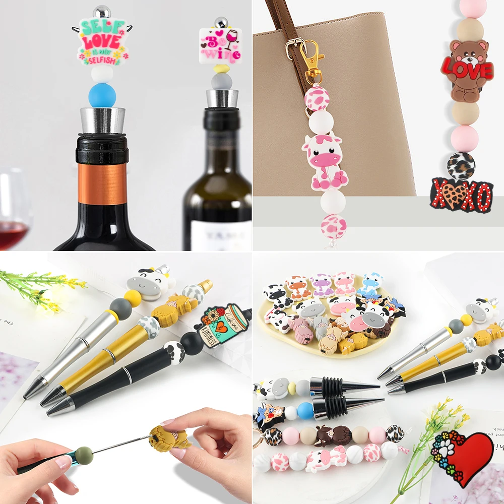 Kovict 5/10 шт. новые силиконовые фокальные бусины оптом серия ко Дню святого