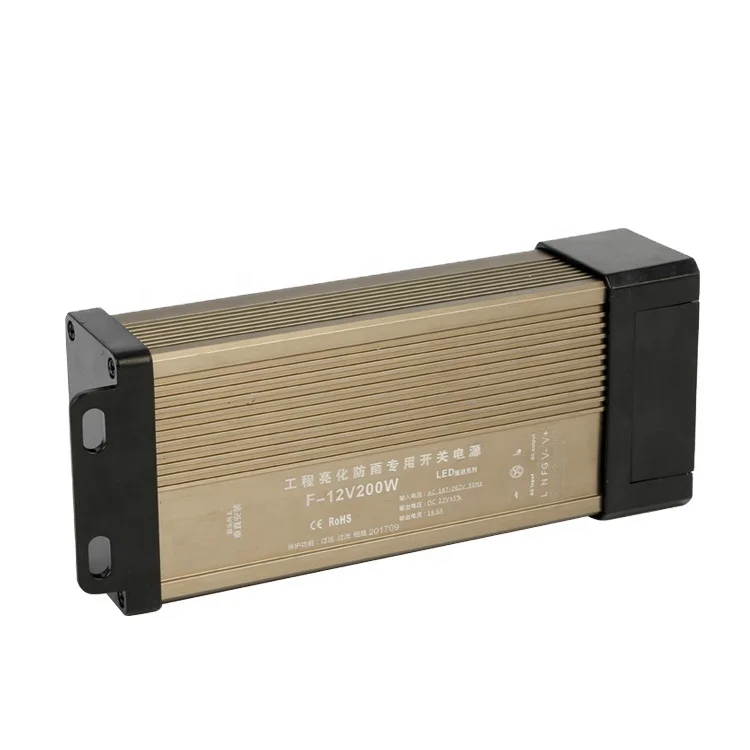 

Manufacture 200W Rain Proof Waterproof PCB Single Output Smps Switch Power Supply F-200 12V 16.7A