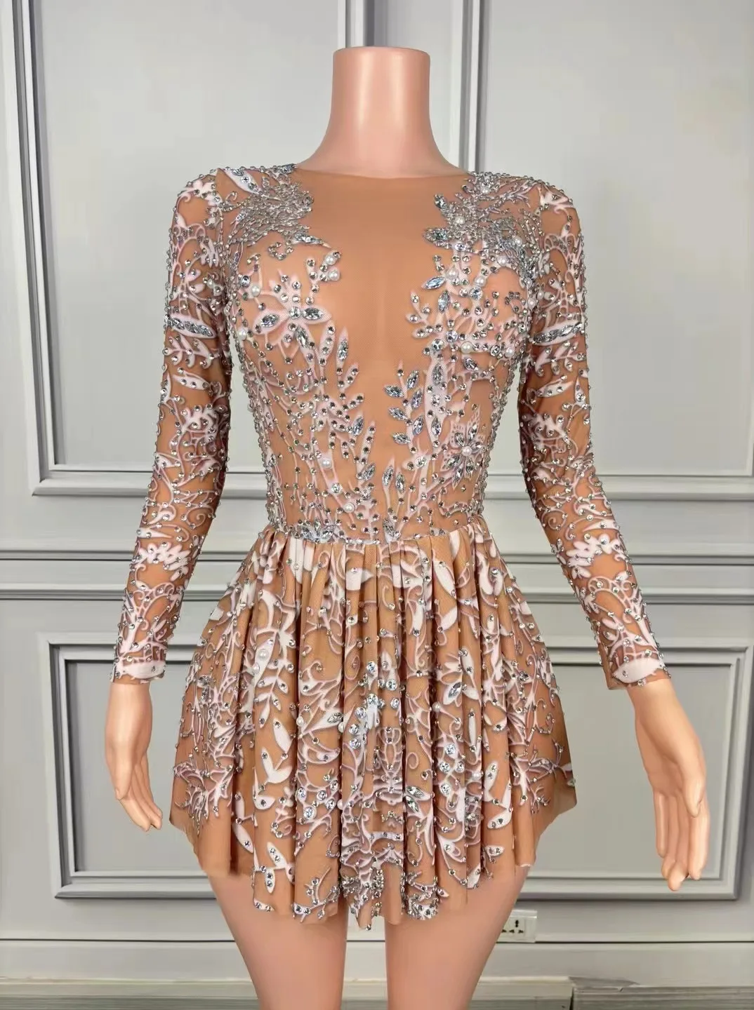 Девушка Группа Slim Fit Цельная Юбка Вечеринка Электронная Музыка Фестиваль Djds