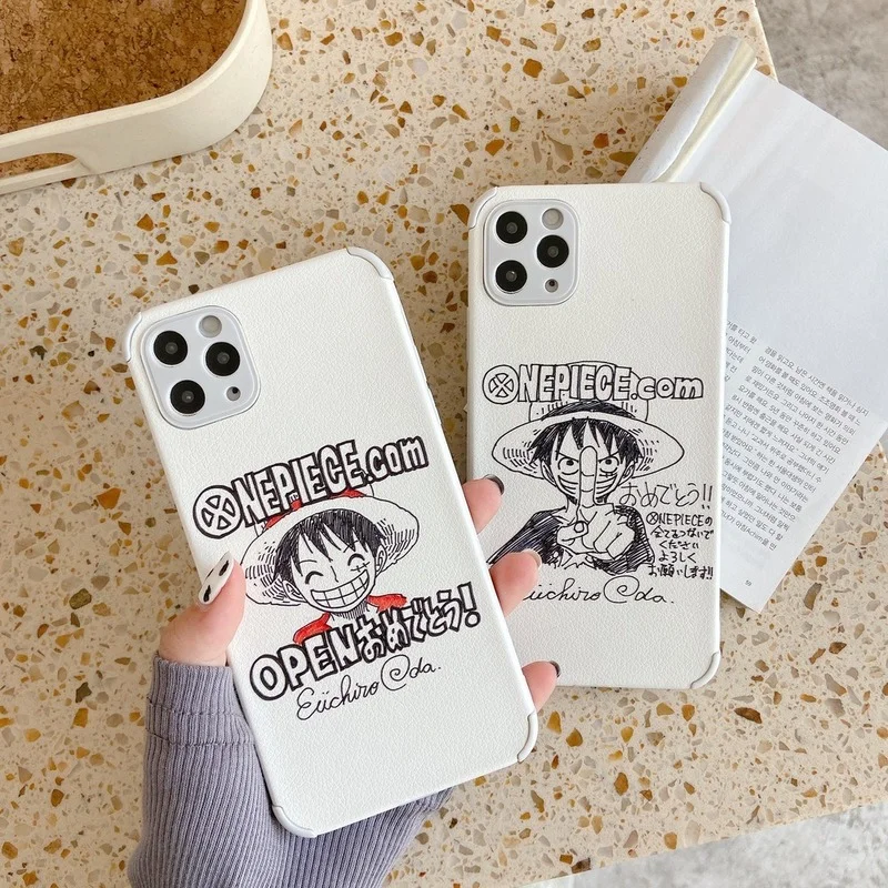 

Simple Animation One Piece Phone Case for IPhone11 12 13 Pro Max X XR 7 8 Plus Cover IPhone Case Fall Protection Shell