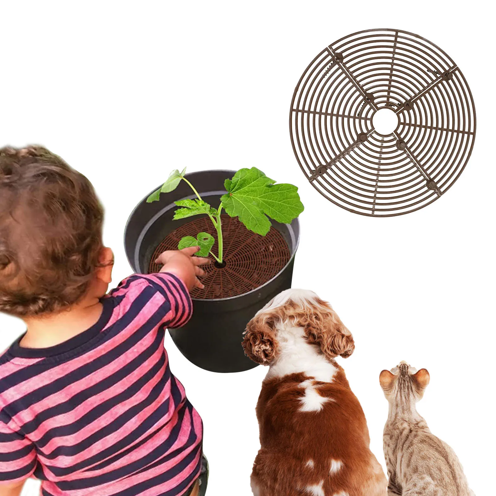 

3 шт., Цветочная горшка для защиты почвы