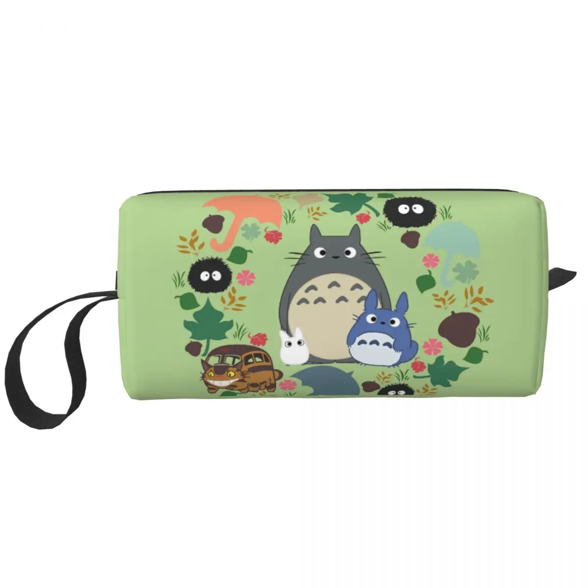 

My Neighbor Totoro Travel Toiletry Bag for Women Creatures Spirits Cosmetic Makeup Bag Beauty Storage Bags Dopp Kit Case Box