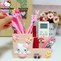 sanrio hello kt cat cute pen holder desk accessories pencil storage box desktop organizer stand case school office stationery