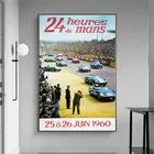 1969 оригинальные плакаты Le Mans 24 часа, плакаты в скандинавском стиле, декоративная холщовая картина для гостиной, Настенная картина, плакат