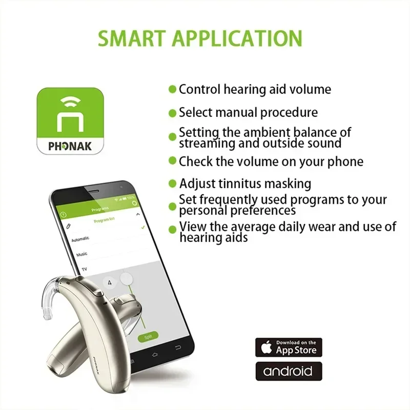 Phonak Naida P-UP (30/50/70/90) слуховые аппараты 20 каналов 120 дБ Bluetooth-компьютер