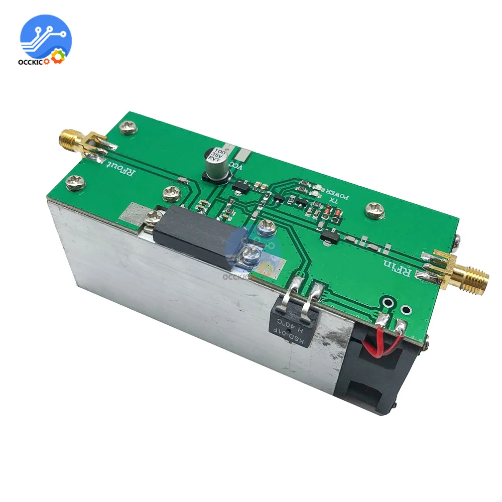 

433MHZ 350-480MHZ 13W UHF RF Radio Power Amplifier AMP DMR with Heatsink