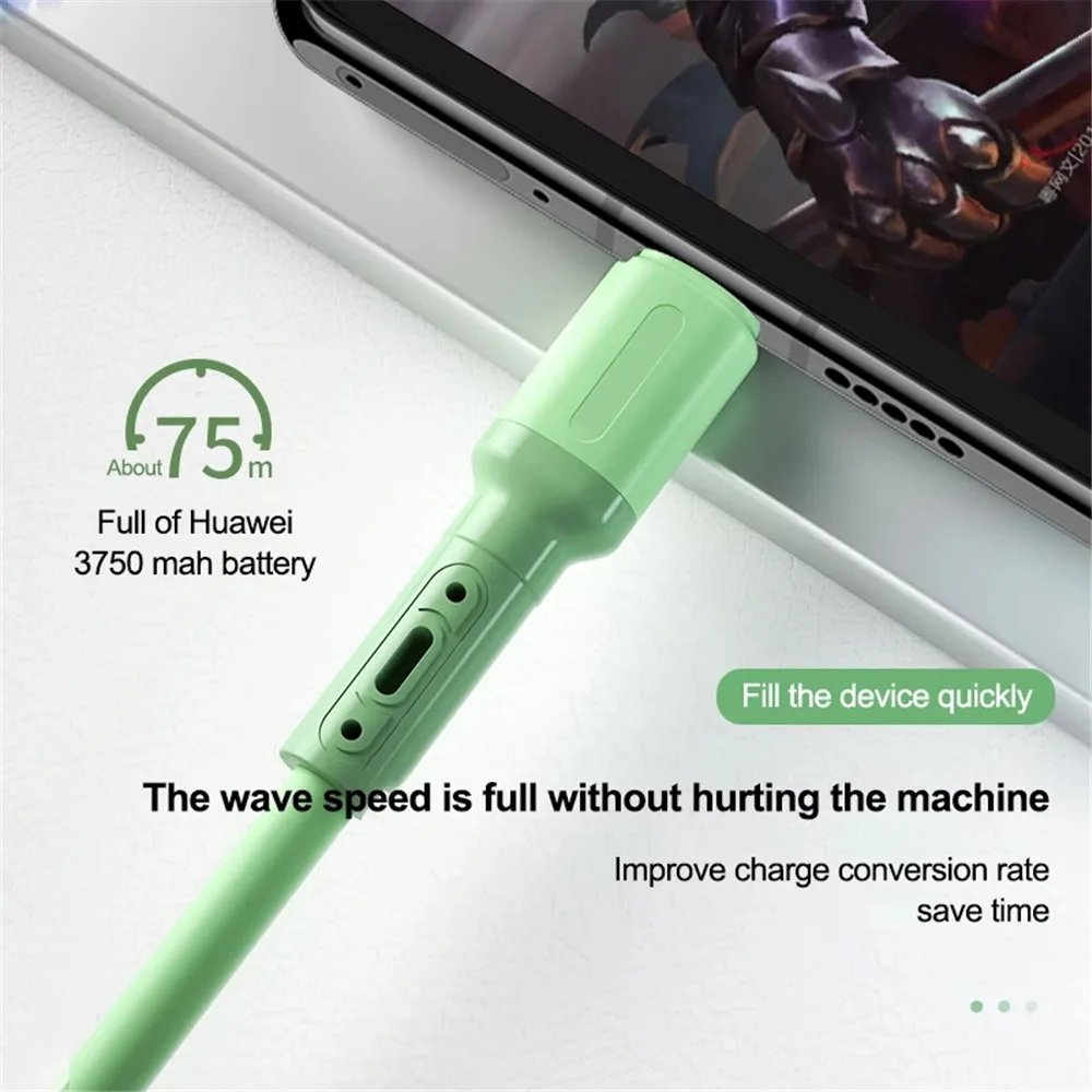 USB-кабель типа C Провод для Samsung S21 S20 Xiaomi mi 11 Huawei Мобильный телефон Быстрая зарядка