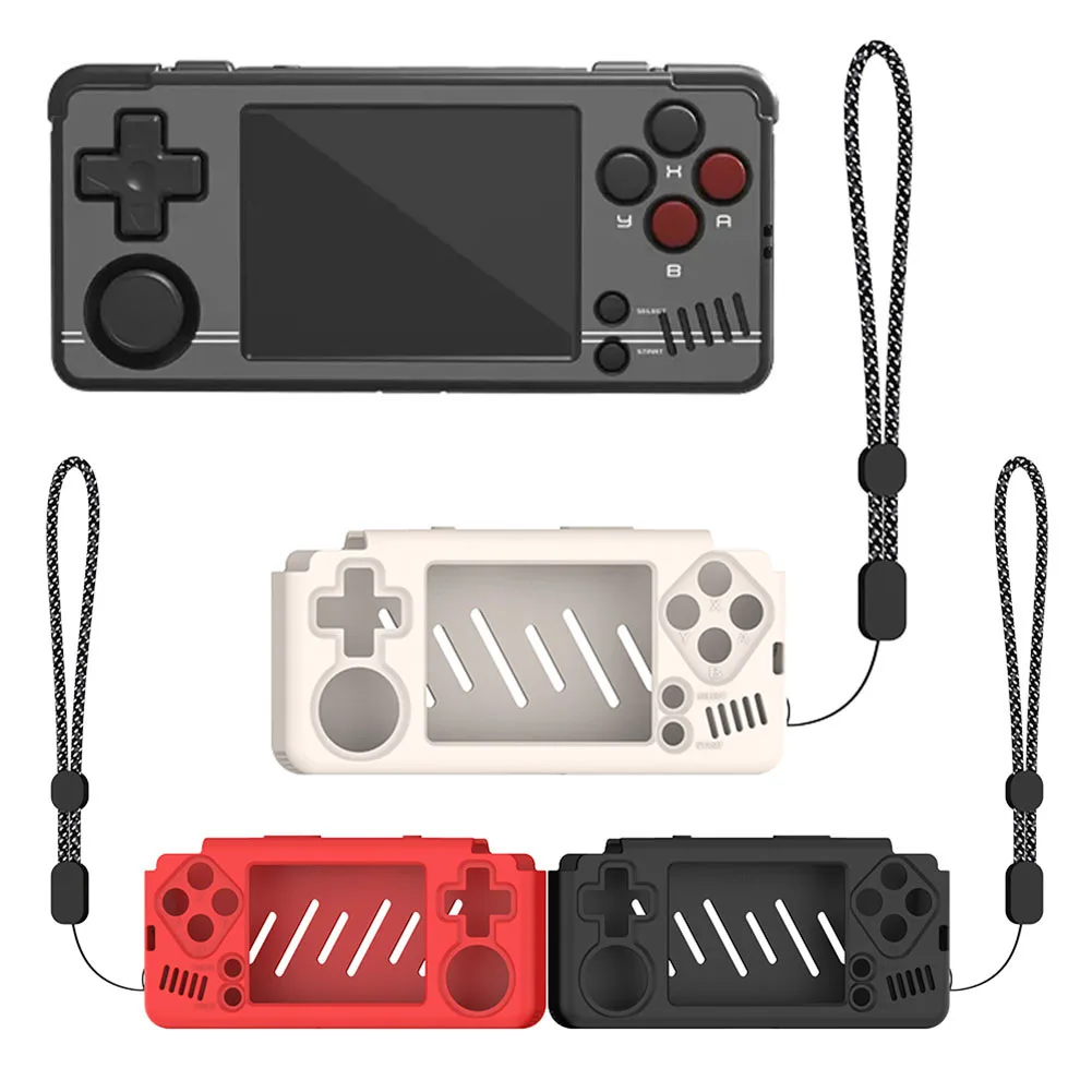 Силиконовый чехол защитный от царапин со шнурком мягкий для игровой консоли Miyoo