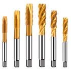 M2 M2.5 M3 M3.5 M4 M5 M6 M8 M10 M12 M14 M16 Ручной смеситель с титановым покрытием Hss Метрическая прямая канавка резьбовой кран