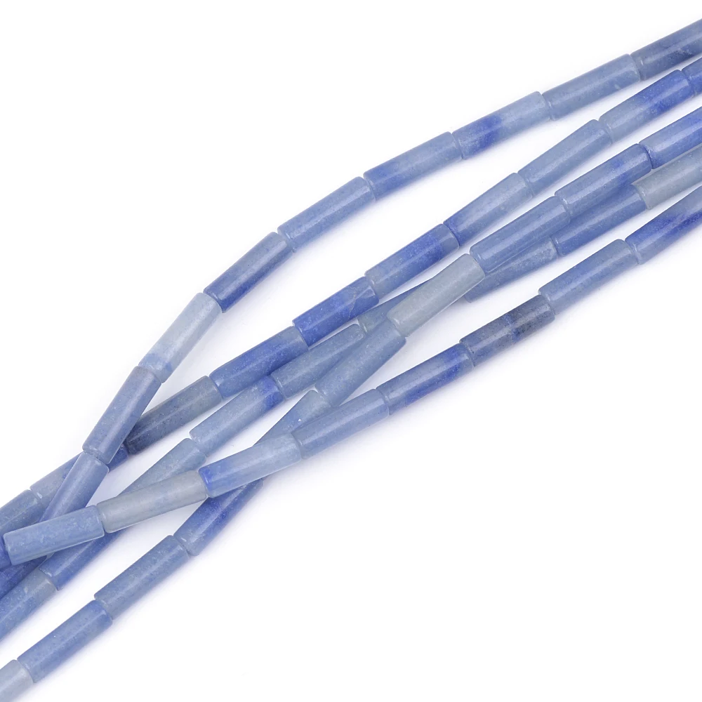 4x13 мм цилиндрические бусины-трубки из натурального камня яшмы нефрит лепидолит