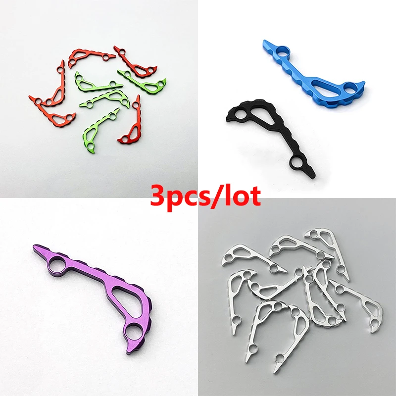 

3pcs/Set 6 Colors Aluminium Alloy Knife Handle Backspacer Back Spacer Spine Keel for Benchmade Bugout 535 DIY Make Accessories