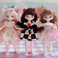 23cm cute doll dress up clothes a or whole doll b 2d anime face doll princess kids girl toy birthday gift lol doll bjd doll