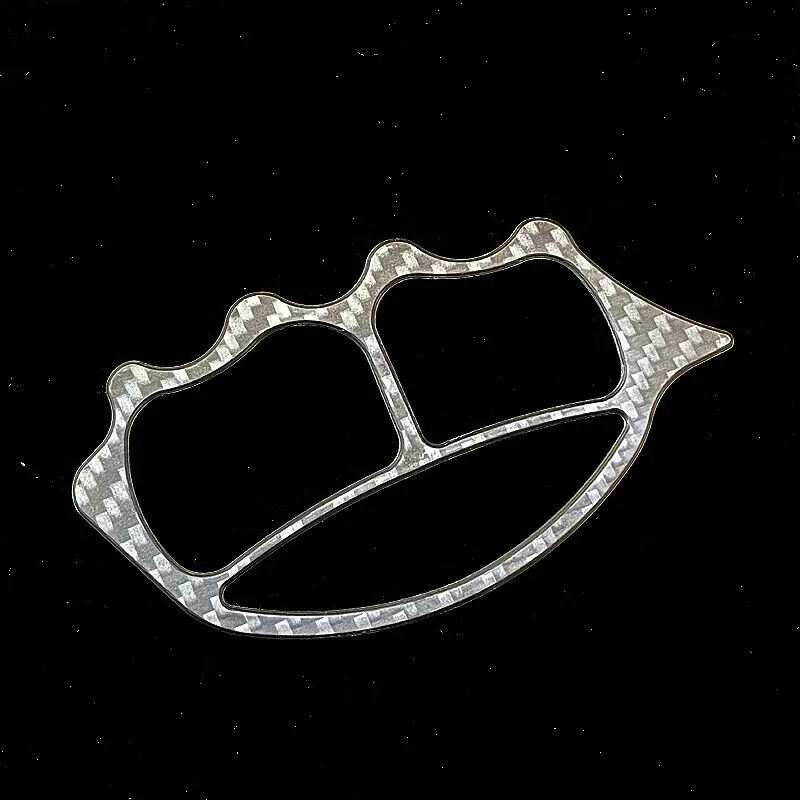 

Цепочка для ключей из углеродного волокна, портативное кольцо на палец с подвеской для ожерелья, инструменты для повседневного использован...