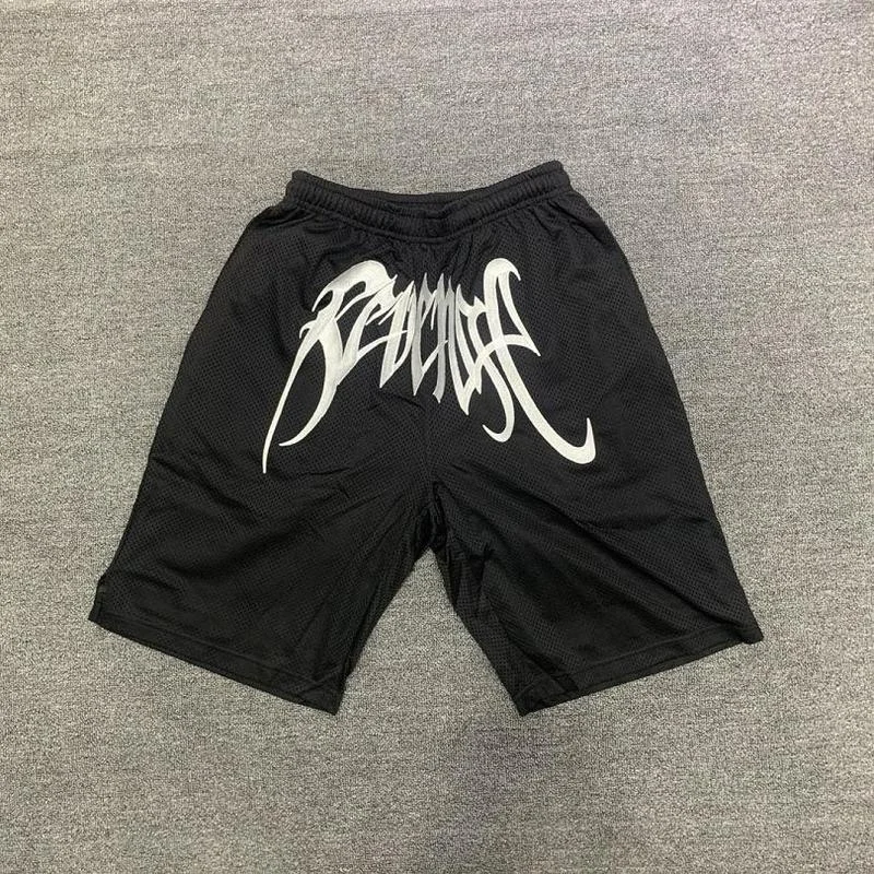 

Шорты мужские/женские с принтом в виде мести, из ткани