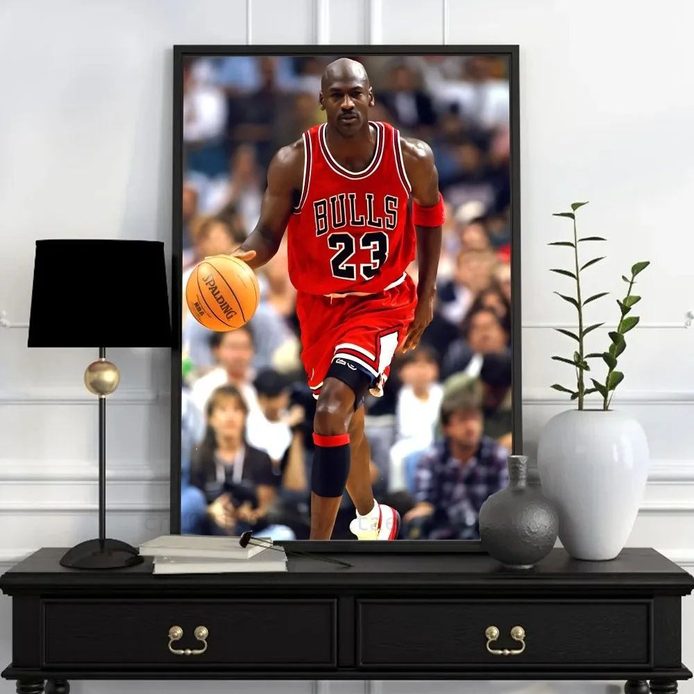 Баскетбол M-Michael J-Jordan плакат с бумажным принтом для дома гостиной спальни входа