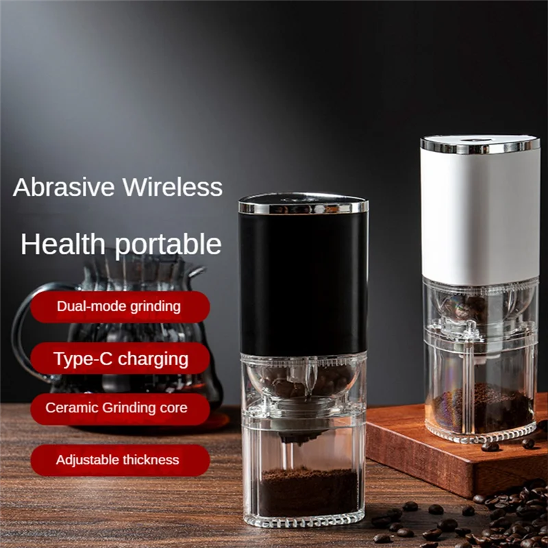Портативная электрическая кофемолка бытовая мини-кофемолка со съемными зернами