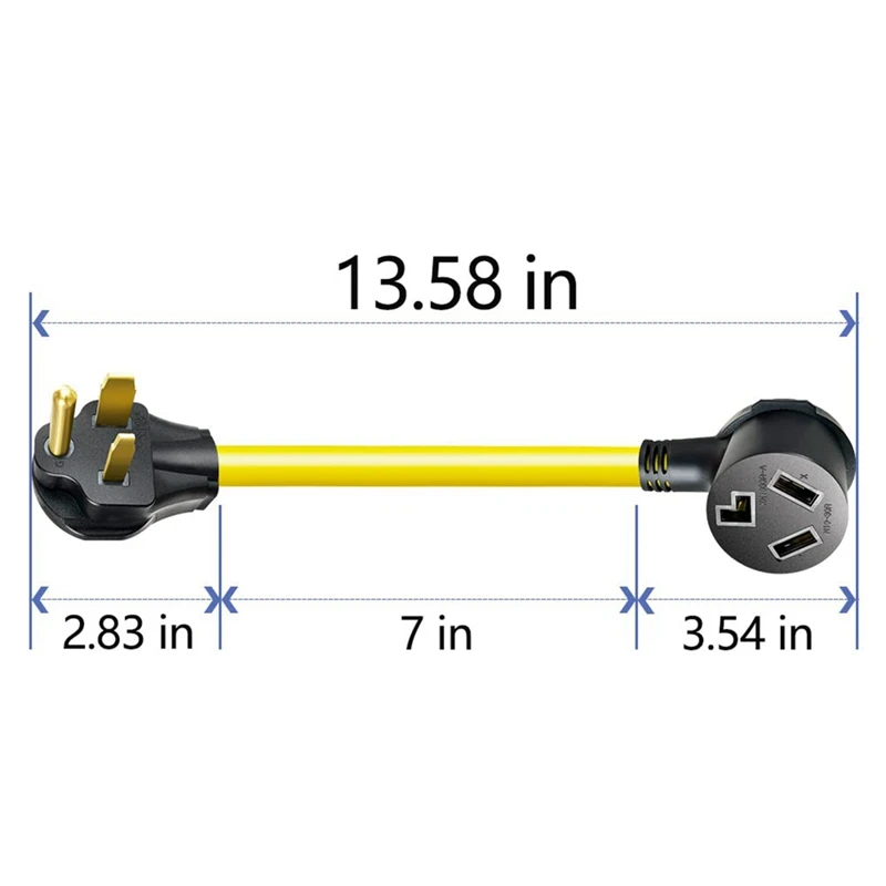 1 шт. 3-зубчатый штекер NEMA 6-50P на 10-30R 240 в 30 А