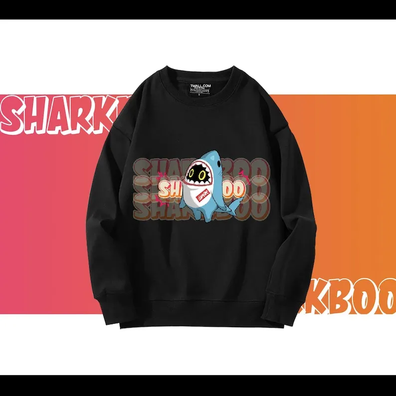 Zenless Zone Zero ZZZ Bangboo Sharkboo нарисованная вручную толстовка с капюшоном весенне-осенние