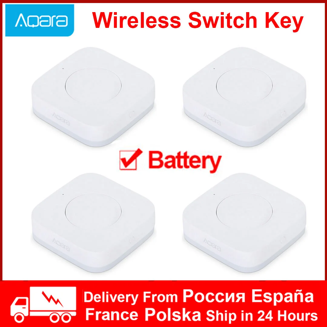 Xiaomi Aqara Sensor Smart Wireless Mini Switch Key ZigBee Connection Versatile 3-Way Control Button MiHome App Remote Control