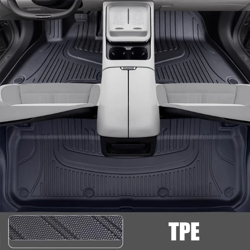 

Напольный коврик с левым рулем для Voyah Courage 2024 2025 2026 TPE, 5 мест, противоскользящий, водонепроницаемый, устойчивый к царапинам, коврики для ног, автомобильные аксессуары