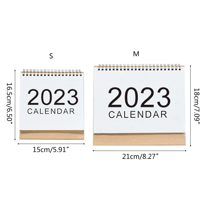 

2023 Mini Monthly Desktop Calendar Daily Schedule Planner Home Office Decor Wall Calendar Flip Standing Desk Calendar T3EB