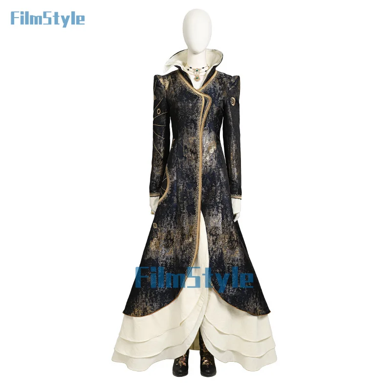 FilmStyle Wicked Madame Morrible Косплей Костюм Платье с вышивкой Взрослый женский наряд